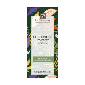 Tablette chocolat noir 80% Philippines Paquibato - Bean to Bar - Le Cacaotier