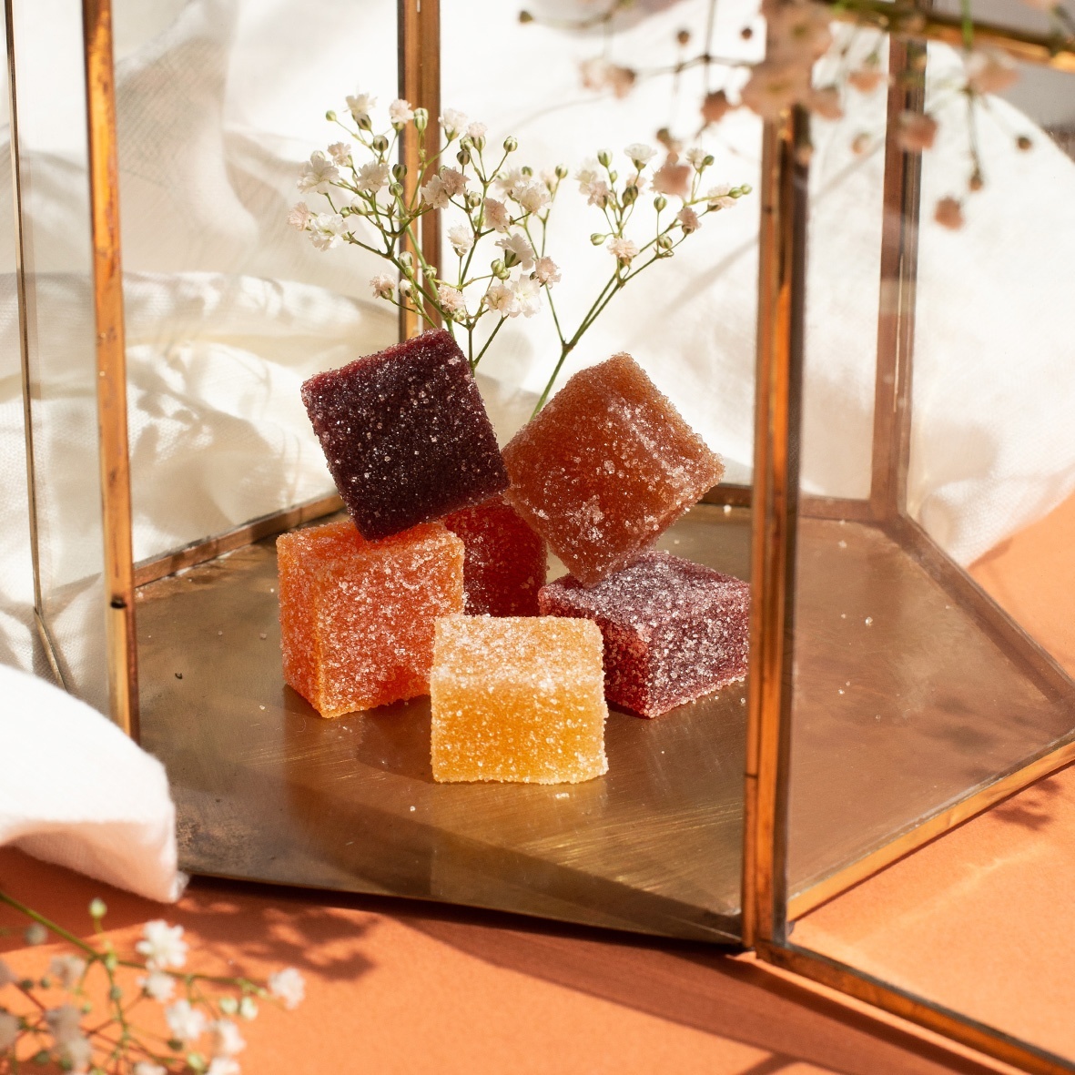 Photo de ambiance : Pâtes de fruit Pates de fruits par la chocolaterie artisanale Le Cacaotier.