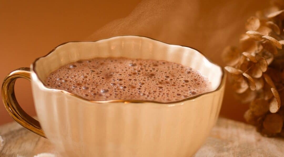 a cup of hot chocolate