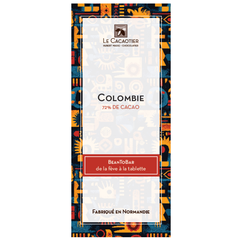 Tablette Bean-to-Bar Le Cacaotier Noir 72%