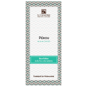 Tablette pérou 85% noir 85% - Artisan Chocolatier Le Cacaotier