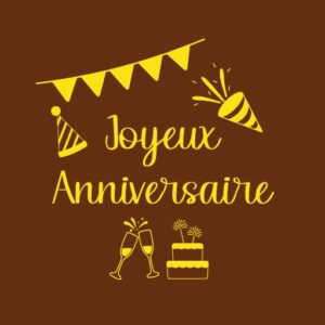 Carte en chocolat au lait joyeux anniversaire