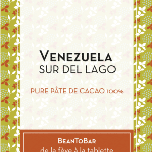 Packaging de la tablette le venezuela sur del lago chocolat noir