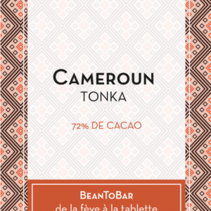 Packaging de face de la tablette Cameroun Tonka 72%