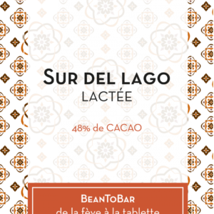 Packaging face avant d'une tablette de chocolat au lait Sur Del Aguo Lactée à 48%