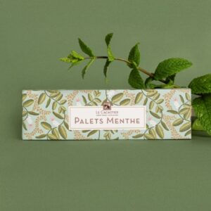 Photo de ambiance : palets menthe palet menthe par la chocolaterie artisanale Le Cacaotier.
