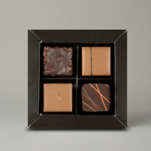 Coffret de 4 bonbons chocolata le Cacaotier