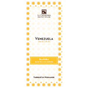 tablette bean to bar tablette venezuela noir 72 - Le Cacaotier