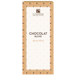 Tablette chocolat blond 35% Bean-to-bar - Artisan Chocolatier Le Cacaotier