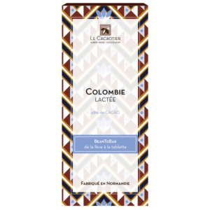 Tablette COLOMBIE lactee 48% Bean-to-bar - Artisan Chocolatier Le Cacaotier