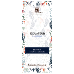 Tablette EQUATEUR 72% Bean-to-bar - Artisan Chocolatier Le Cacaotier