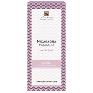 Tablette NICARAGUA 72% Bean-to-bar - Artisan Chocolatier Le Cacaotier