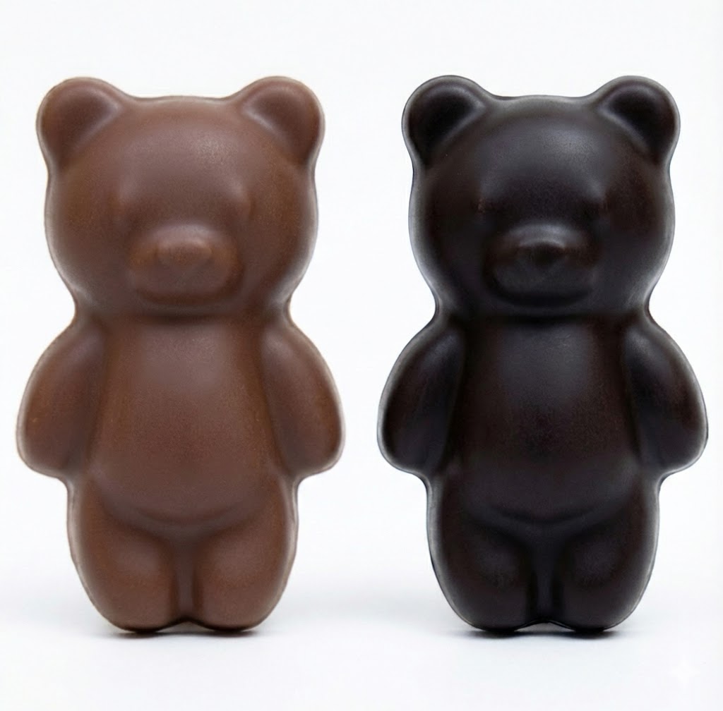 Oursons guimauves noir et lait mixte Le Cacaotier