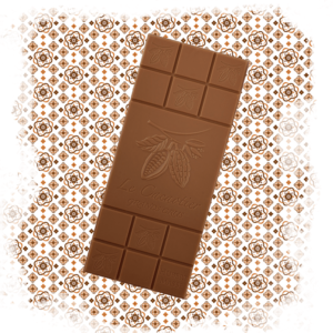 Photo de ambiance : chocolat Tablette venuezuela lactée par la chocolaterie artisanale Le Cacaotier.