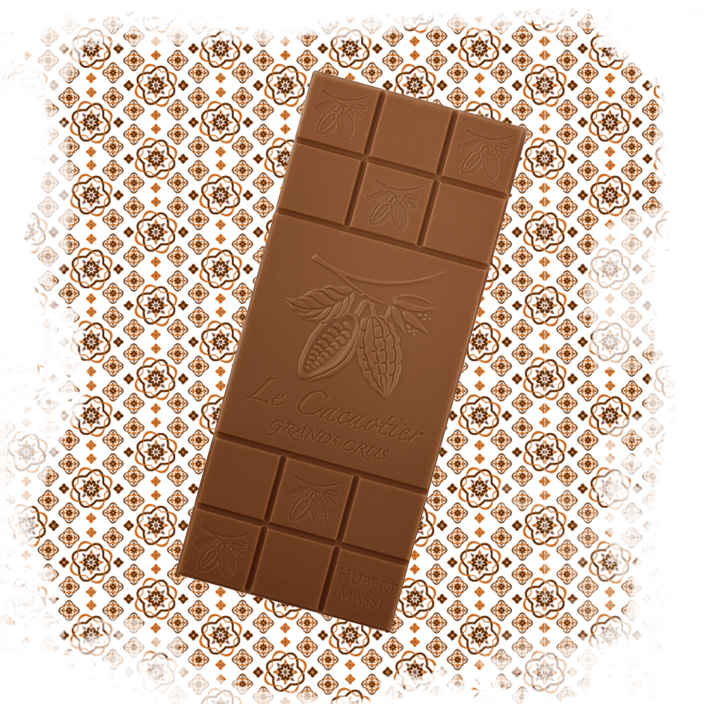 Photo de ambiance : chocolat Tablette venuezuela lactée par la chocolaterie artisanale Le Cacaotier.